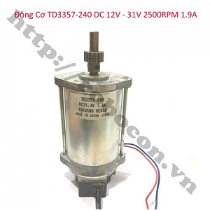  PKK1122 ĐỘNG CƠ TD3357-240 DC 12V - 31V 2500RPM 1.9A ...