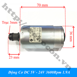  PKK1217 Động Cơ DC 5V - 24V ...