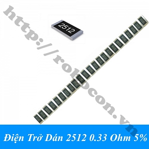  DT309 Điện Trở Dán SMD 2512 0.33 Ohm 5% 
