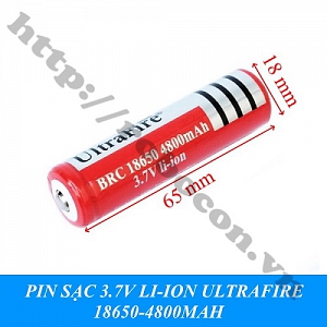  LKRB95 Pin Sạc 3.7v Li-Ion Ultrafire 18650-4800mah
