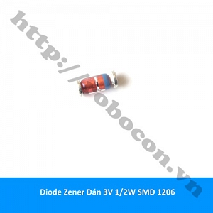  DO77 Diode Zener Dán 3V 1/2W SMD 1206  