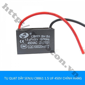 TD162 TỤ QUẠT DÂY SENJU CBB61 1.5 ...