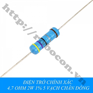 DT320 ĐIỆN TRỞ CHÍNH XÁC 4,7 OHM 4,7R 2W 1% ...