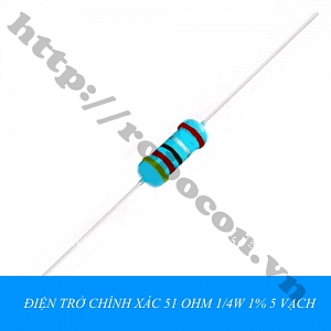 DT321 ĐIỆN TRỞ CHÍNH XÁC 51 OHM 51R 1/4W 1% ...