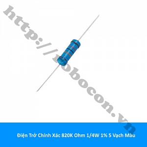 DT333 Điện Trở Chính Xác 820K Ohm 820KR 1/4W 1% ...