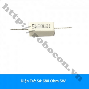 DT345 Điện Trở Sứ 680 Ohm 680R 5W