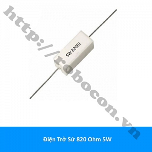 DT349 Điện Trở Sứ 820 Ohm 820R 5W