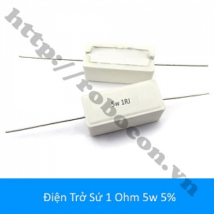  DT338 Điện Trở Sứ 1 ohm 1R 5w 5% 