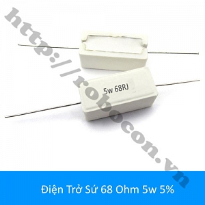 DT340 Điện Trở Sứ 68 ohm 68R 5w 5%