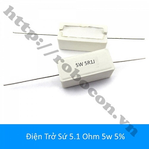 DT342 Điện Trở Sứ 5.1 ohm 5.1R 5w 5%