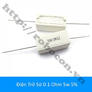DT343 Điện Trở Sứ 0.1 ohm 0.1R 5w 5%
