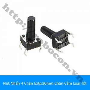 SW37 Nút Nhấn 4 Chân 6x6x10mm Chân ...