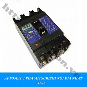  PKK1144 Aptomat 3 Pha Mitsubishi Nội Địa Nhật 100A 