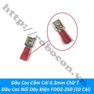 CO301 Đầu Cos Cắm Cái 6.3mm Chữ ...