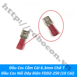  CO301 Đầu Cos Cắm Cái 6.3mm Chữ ...