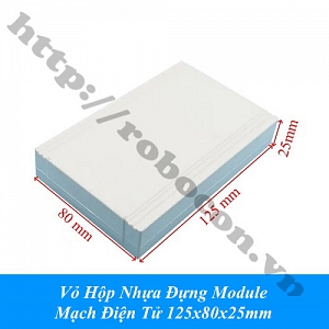  PKK1350 Vỏ Hộp Nhựa Đựng Module, Mạch Điện Tử 125x80x25mm