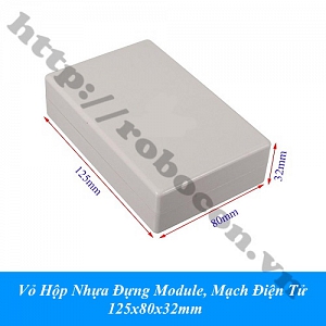  PKK1359 Vỏ Hộp Nhựa Đựng Module, Mạch Điện Tử 125x80x32mm