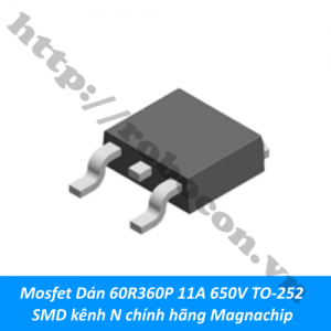MO37 Mosfet Dán 60R360P 11A 650V TO-252 ...