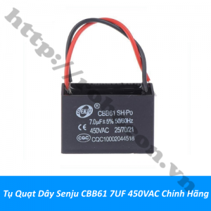  TD195 Tụ Quạt Dây Senju CBB61 7UF 450VAC Chính Hãng