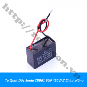  TD194 Tụ Quạt Dây Senju CBB61 6UF 450VAC Chính Hãng