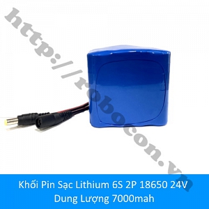 CBM204 Khối Pin Sạc Lithium 6S 2P 18650 24V Dung ...