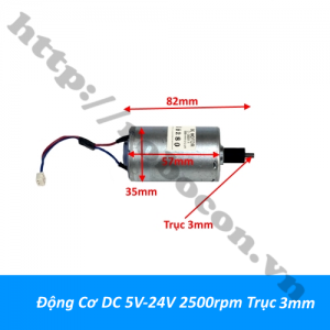 PKK1382 Động Cơ DC 5V-24V 2500rpm Trục ...