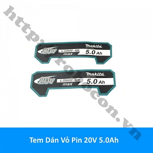 PPKP321 Tem Dán Vỏ Pin 20V 5.0Ah