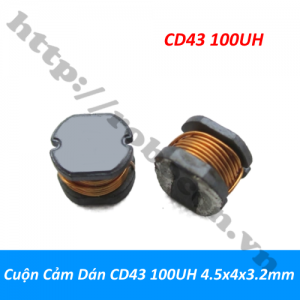  CCL111 Cuộn Cảm Dán CD43 100UH 101 4.5x4x3.2mm  