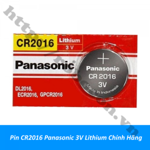  PPKP324 Pin CR2016 Panasonic 3V Lithium Chính Hãng  