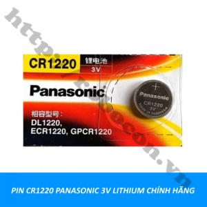  PPKP314 Pin CR1220 Panasonic 3V Lithium Chính Hãng  