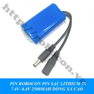 CBM212 PIN ROBOCON PIN SẠC LITHIUM 2S 7.4V–8.4V 2500MAH DÒNG ...