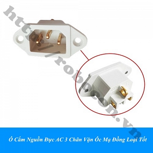  CO310 Ổ Cắm Nguồn Đực AC 3 Chân Vặn Ốc ...