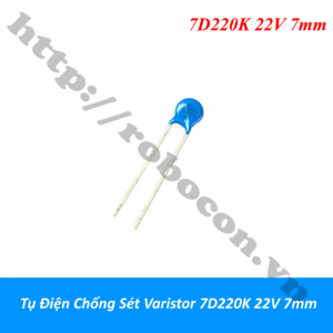  TD202 Tụ Điện Chống Sét Varistor 7D220K 22V 7mm 