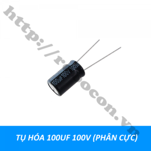  TD107 Tụ hóa 100uf 100V (phân cực)   