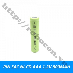 PPKP341 Pin Sạc Ni-Cd AAA 1.2V 800mAh