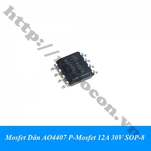 MO49 Mosfet Dán AO4407 P-Mosfet 12A 30V ...