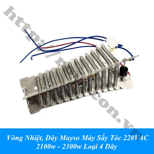 Vòng Nhiệt, Dây Mayso Máy Sấy Tóc 220VAC 2100w - 2300w Loại 4 Dây 