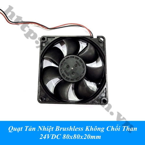 Quạt Tản Nhiệt Brushless Không Chổi Than 24VDC 80x80x20mm 