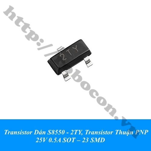TR83 Transistor Dán S8550 - 2TY, Transistor Thuận PNP 25V 0.5A SOT – 23 SMD 