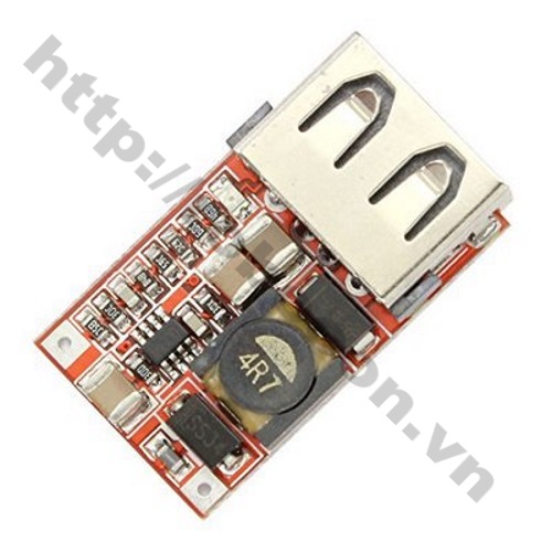MDL123 Module mạch BUCK mini hạ áp 6-24V xuống 5V-3A cổng USB
