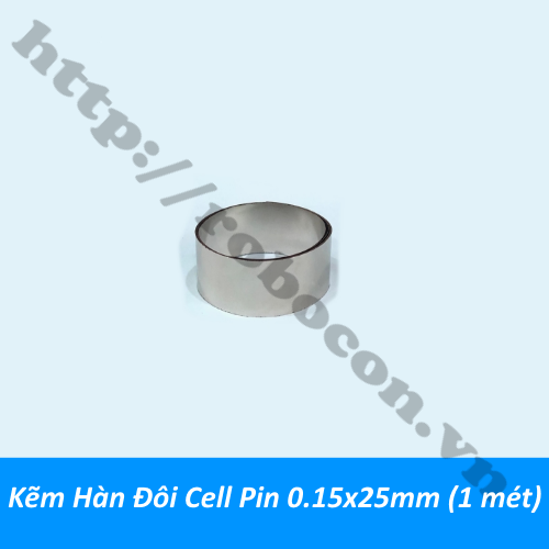 Kẽm Hàn Đôi Cell Pin 0.15x25mm (1 mét)