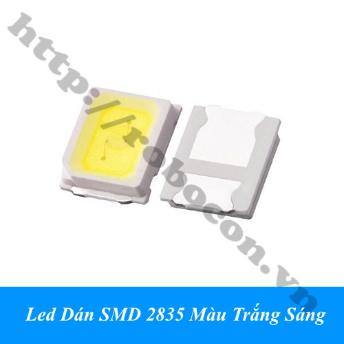 Led Dán SMD 2835 Màu Trắng Sáng 