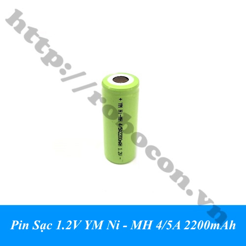 Pin Sạc 1.2V YM Ni - MH 4/5A 2200mAh 