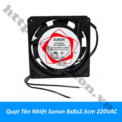 Quạt Tản Nhiệt 8x8x2.5cm 220VAC