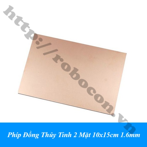 Ph&iacute;p Đồng Thủy Tinh 2 Mặt FR4 15x10cm 1.6mm