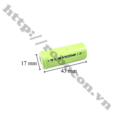 Pin Sạc 1.2V YM Ni - MH 4/5A 2200mAh 