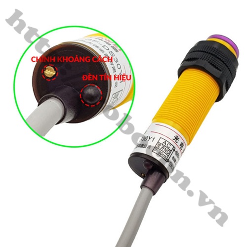 Cảm Biến Quang, Cảm Biến Khoảng C&aacute;ch Hồng Ngoại 90 - 250VAC E3F - DS30Y1 Thường Mở 