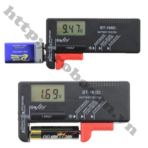 PPKP164 Máy Đo Dung Lượng Pin Kỹ Thuật Số BT-168D Hiển Thị LCD