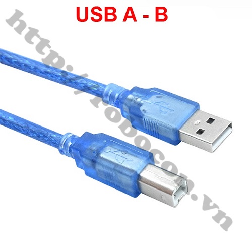 Dây Cáp Dữ Liệu USB A-B Nối Dài 1.5mm Dùng Cho Arduino, Máy In 