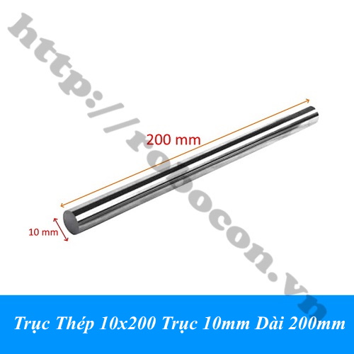 Trục Thép 10x200mm